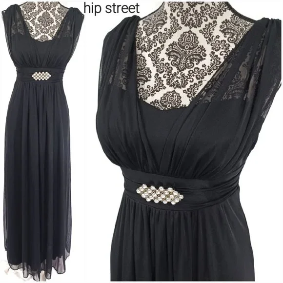 open lace back dress One-Shoulder Long Strappy Velvet Prom Dress